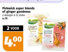  pickwick thee 2 15 400 super blends ginger goodness doosjes stuks lemon energy b 