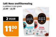  cafe nova koffie 2 500 mcafee snelfiltermaling pakken aroma 