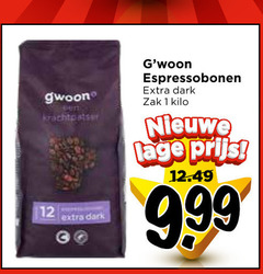  gwoon koffiebonen 1 12 gert krachtpatser dark espressobonen zak kilo nieuwe lage 