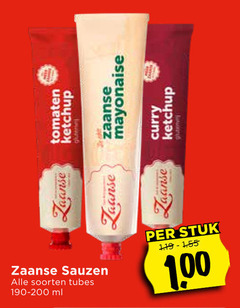  100 tomaten ketchup zaanse mayonaise curry sauzen soorten tubes ml stuk 