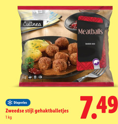  1 meatballs diepvries zweedse stijl gehaktballetjes swedish style 