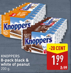  8 200 peanut knoppers limited edition black white pack milk cent 