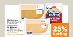  beemster kaasplakken kaas 6 25 100 jong belegen 48 versafdeling actieprijs kilo varieeren premium hollandse menig mild 