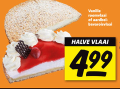  vanille roomvlaai aardbei bavaroisvlaai halve vlaai 