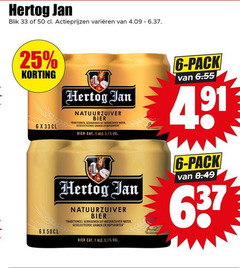  hertog jan blikjes bier 1 6 25 33 50 blik varieeren natuurzuiver traditioneel water granen 5 hopsoorten pack 
