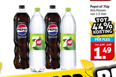  pepsi 7-up cola frisdrank 44 taste zero sugar up flessen liter fles 
