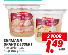  ehrmann toetje 2 grand dessert toffee kuip vanilla 
