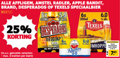  texels brand amstel desperados speciaalbieren krat bier radler 3 6 25 30 affligem apple bandit speciaalbier nix18 6x 330ml 300ml kratten origina beer flavoured with 0.0 to skuumkoppe pak 