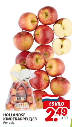  appels hollandse kinderappeltjes zak 1 5 kilo 3.99 