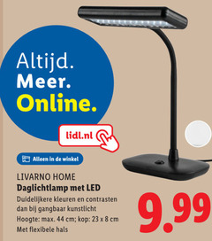  8 23 44 online lidl.nl livarno home led kleuren contrasten gangbaar kunstlicht hoogte cm kop flexibele hals 