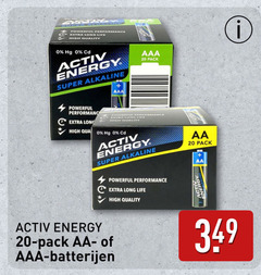  batterijen 20 life high quality hg cd activ energy super alkaline aaa pack aa 