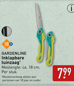  18 garden gardenline inklapbare tuinzaag meslengte ca. cm stuk personen jaar ouder 