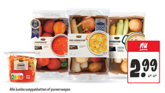  5 25 35 600 jumbo pureersoep tomaat wortel bleekselderij rode ui mix specerijen nutri score taste brussels superior award tomatensoep personen minuten klaar tip bestrooi rauwe boss prei kerriesoep serveer gepelde soeppakketten vegetarisch kook room car hollandse garnalen geboorte zalm intensere mosterdsmaak pittige mosterd gehakte geroosterde hazelnoten 
