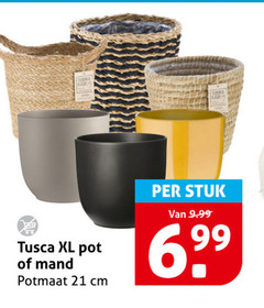  tusca xl pot mand potmaat cm stuk 