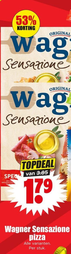  original sensazione gekookte wagner pizza stuk 