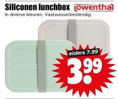  siliconen lunchbox kleuren vaatwasserbestendig elders 3.99 