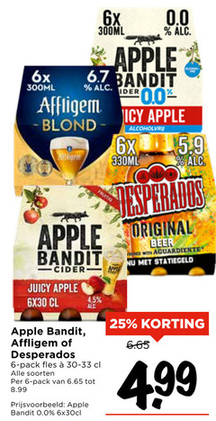  affligem desperados speciaalbieren 6 25 6x 0.0 300ml apple bandit juicy 330ml heads original beer red with pack fles soorten 
