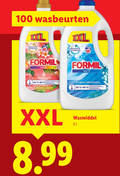  30 60 100 wasbeurten freshness experience xxl formil color white coral dream aromatic essence ocean wasmiddel 