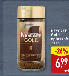  nescafe oploskoffie 6 100 200 nieuwe gold verantwoord geteelde koffie rijk zacht zorgvuldig gebrande arabica koffiebonen 