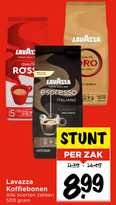  lavazza koffiebonen 15 300 500 qualita espresso italiano classico arabica coffee beans soorten zakken zak 