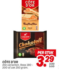  chokotoff cote d or chocolade 180 200 250 bon bloc wit praline noir puur reep zak stuk 3.99 