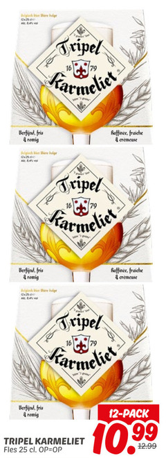  karmeliet speciaalbieren 12 16 25 tripel verfijnd fris romig fraiche belge a4 fles pack 