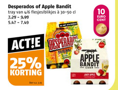  apple bandit desperados appelcider speciaalbieren 10 25 tray 4 6 blikjes cent espera liter v.a. original juicy 