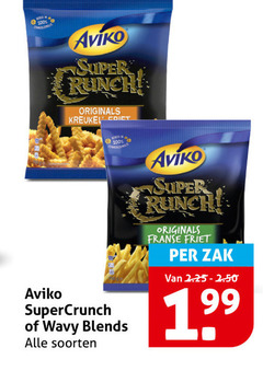  aviko patat 100 super originals kreukel franse friet zak supercrunch blends soorten 