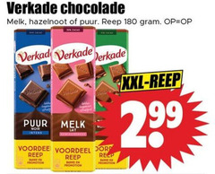  verkade chocolade 14 36 180 melk hazelnoot puur reep cacao noir lait voordeel barre promotion xxl 