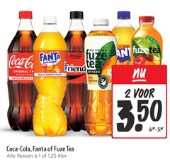  coca-cola fuze tea fanta ice cola frisdrank 1 2 coca co original refresh meals zero sugar orange re with black calories fuzetea friend flessen 25 liter infused 
