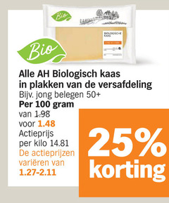  kaasplakken 25 100 bio biologische kaas jong biologisch versafdeling belegen 50 actieprijs kilo varieeren 