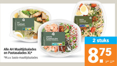  pastasalade maaltijdsalade 2 45 160 240 kip caesar caesardressing le maaltijdsalades pastasalades xl m.u.v basis pasta tonijn yoghurtdressing garnalen oosterse vinaigrette stuks 