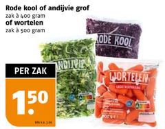  150 400 500 rode kool andijvie grof zak wortelen grootverpakking kilo v.a. ge 