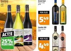  1 25 750 swartland fles ml grand liter collection chenin blanc merlot familie chardonnay 