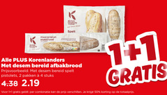  1 2 4 50 koren bereid spelt meergranen stokbrood korenlanders afbakbrood pistolets pakken stuks combinatie 