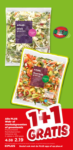  1 2 7 50 120 240 400 wok groenten witte kool prei sperziebonen paprika chinese stijl min wolken gebruiken gekoeld roerbak courgette ui wortel italiaanse to planet proof roerbakgroenten groentemix zakken combinatie plus.nl 