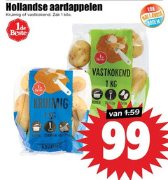  aardappelen 1 99 hollandse kruimig vastkokend zak kilo bodem koken stampen frituren bakken oven 