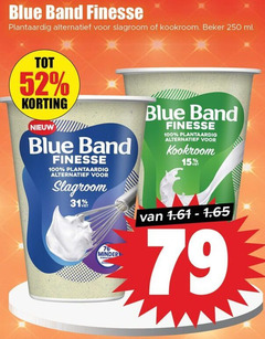  15 31 100 250 blue band finesse plantaardig alternatief slagroom kookroom beker ml minder 
