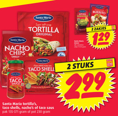  2 10 12 marke santa maria super soft wrap tortilla nacho chips origina original le dip mix guacamole burrito mixen zakje zakjes with fine taco sauce flame baked crispy shell flex party shells man saus pak pot stuks 