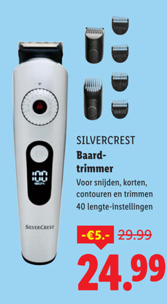  40 silvercrest baardharen trimmer snijden korten contouren trimmen lengte instellingen 