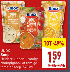  unox soep romige champignon ui bieslook tomaten zongedroogde tomaat mascarpone basilicum heldere kippen tomatensoep ml malse stukjes kip wortel vermicelli 