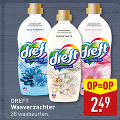  adoucissant wasverzachter blue harmony dreft ultimate care gentle white romantic rose wasbeurten 
