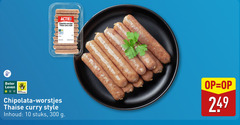  10 300 chipolata worstjes thaise curry style gewicht beter leven dieren bescherming inhoud stuks 