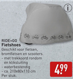  ride go fietsen bromfietsen scooters trekkoord rondom kliksluiting waterbestendig ca. cm stuk 