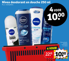  4 150 250 1000 nivea deodorant douche ml multipakken new perfume men coolkick fresh effect creme soft active anti transpirant black white invisible original formula refreshing menthol body face hair shower gel protection cream with mild scent moisturising almond deospray 