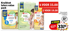  kruidvat huismerk luiers 2 3 4 5 pack junior skinprotect natural origin soft midi valuepack stuks neutral luier 