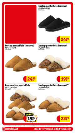  1 2 25 33 50 instap pantoffels lamswol 42 44 45 leder 40 lamswollen 36 2e halve artikel combinatie kruidvat verrassend 