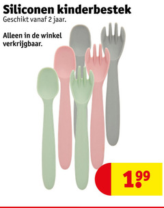  2 siliconen kinderbestek jaar 