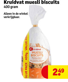  mueslirepen 400 kruidvat muesli biscuits pack pinda rozijnen avec raisins graines tournesol 
