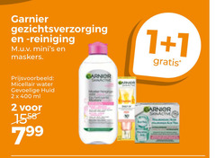  1 2 400 garnier gezichtsverzorging reiniging maskers water gevoelige huid ml skinactive 